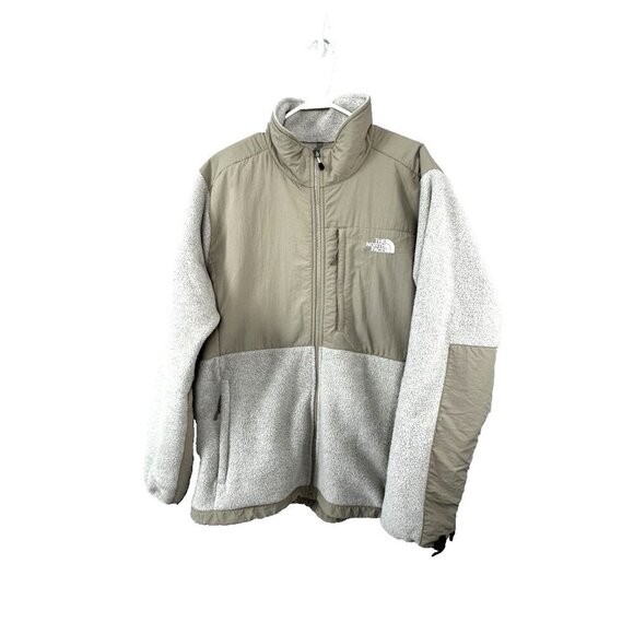 North Face Denali Fleece Jacket XXL Ivory Khaki Neutral Outdoor Cozycore Cabin - Picture 2 of 16